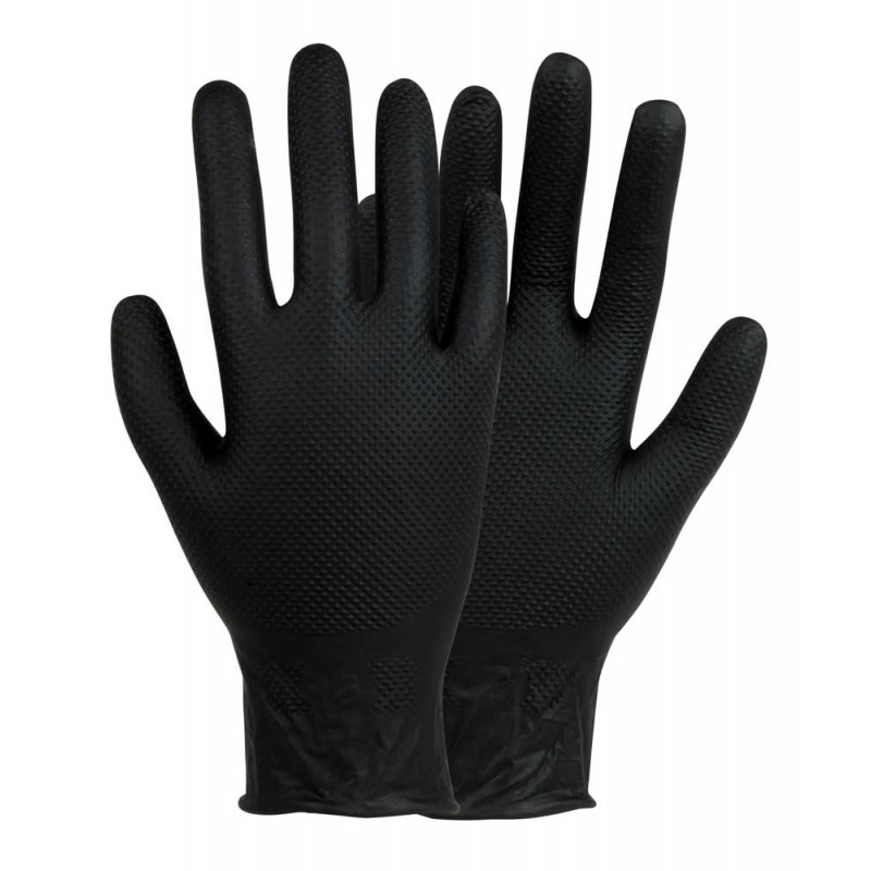 Gant nitrile noir non poudre bte x100 taille XL - Séguret Décoration