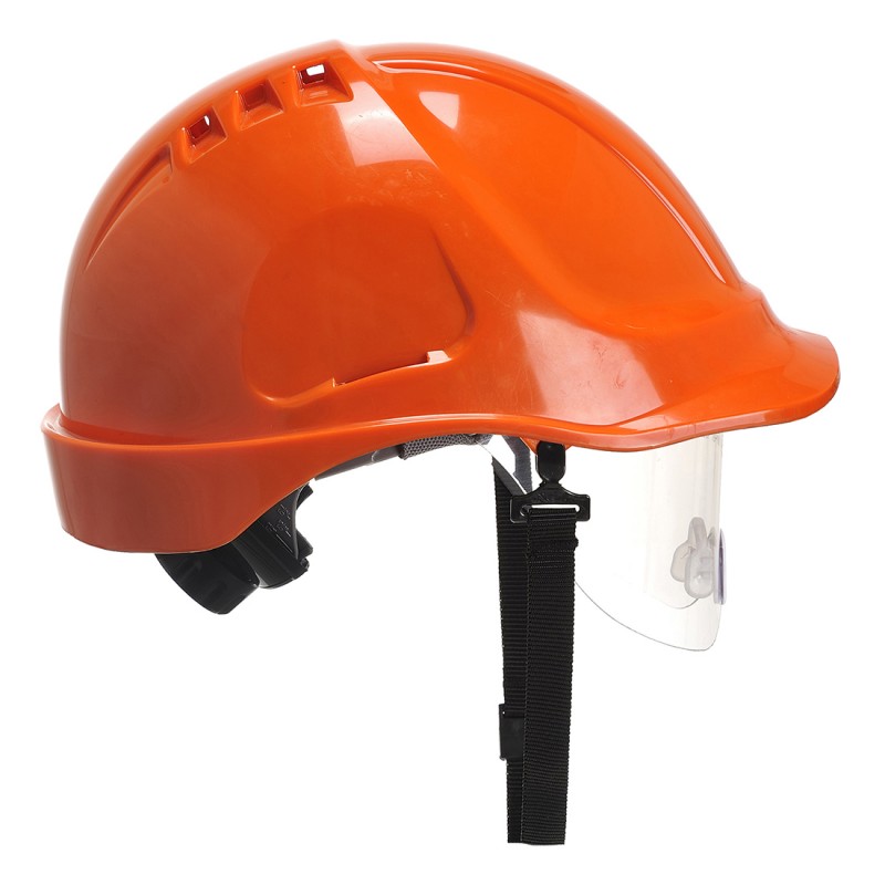 Casque de sécurité ventilé  Casque de chantier avec jugulaire